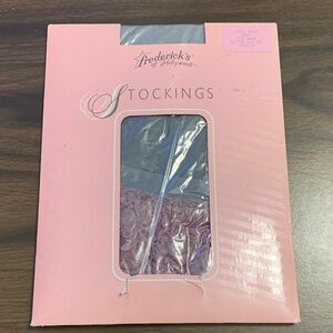 Frederick's of Hollywood Gray Stockings thigh high lace top